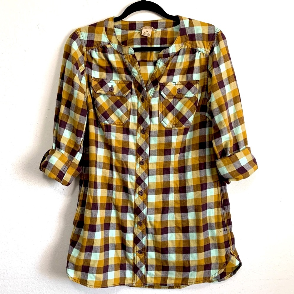 Duluth Trading Co. Plaid Button Down Shirt
